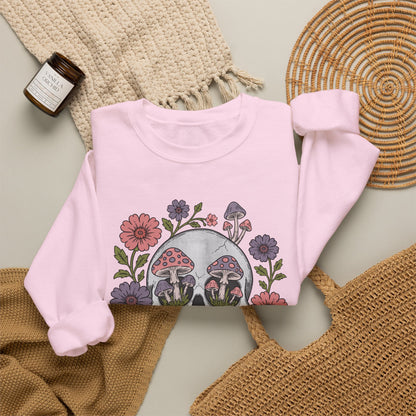 Flower Fungi Skull - Unisex Sweatshirt