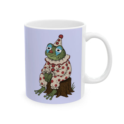 Ceramic Mug — Cute Floral Frog Illustration Coffee Cup (11oz, 15oz)