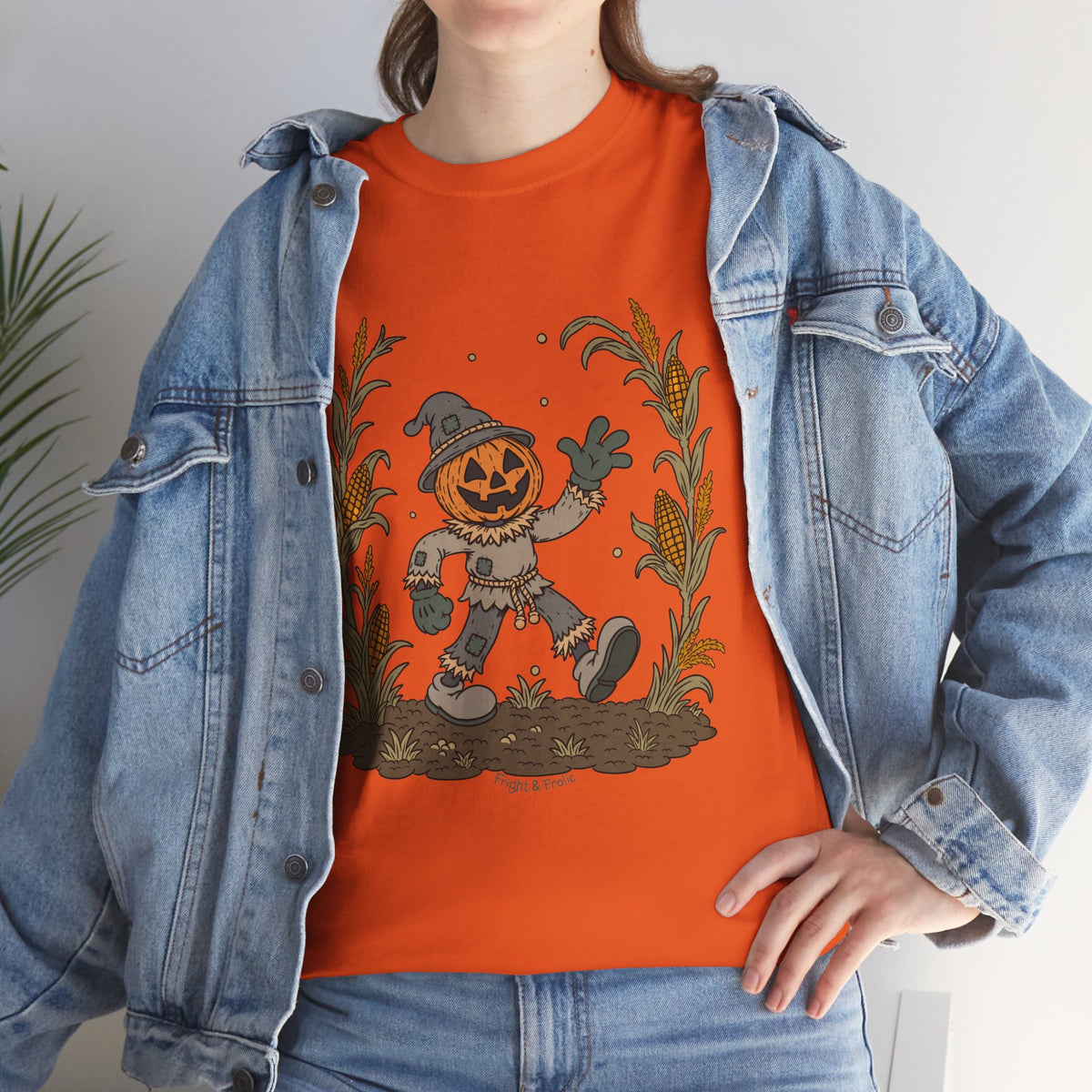 Pumpkin Head Scarecrow - Unisex Tshirt