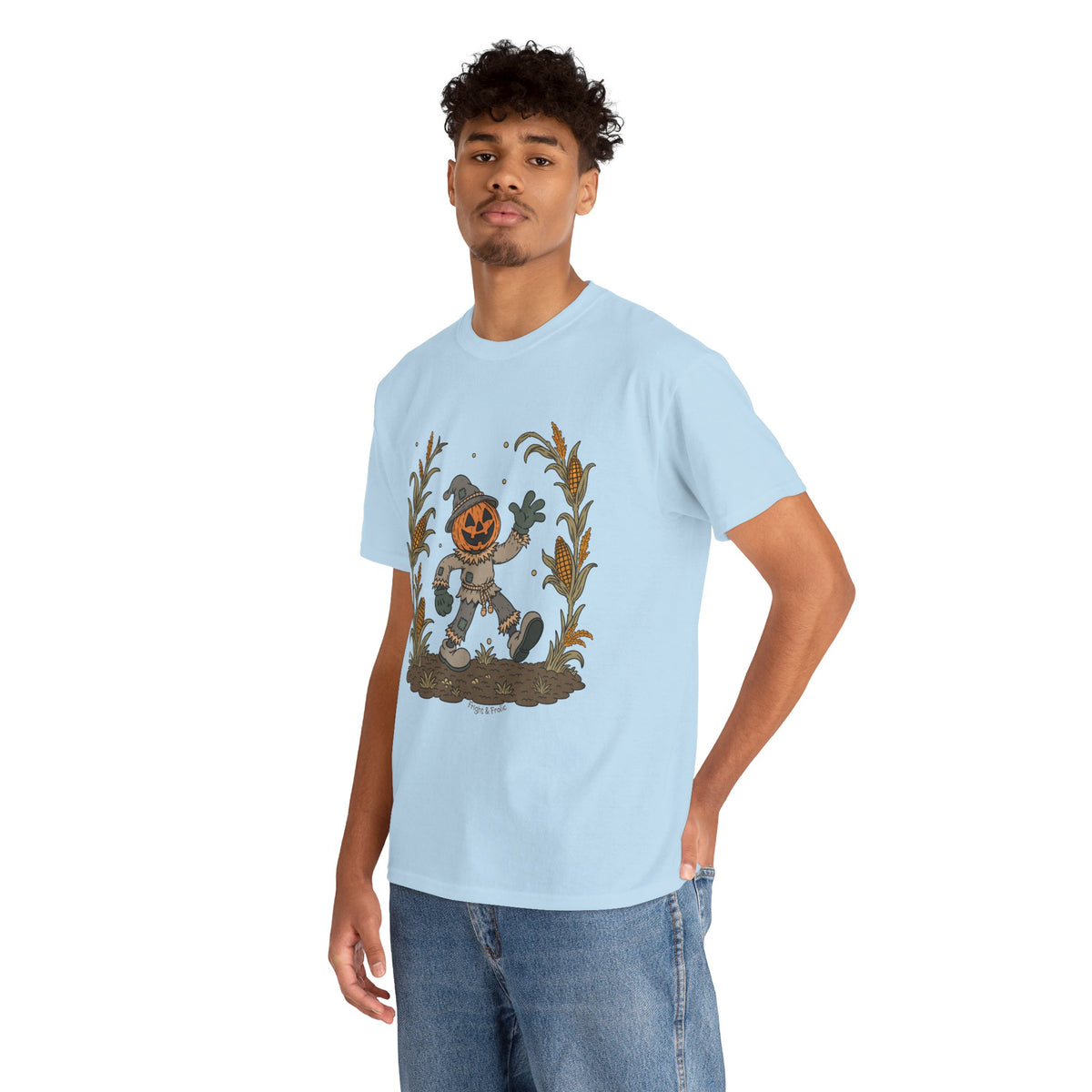 Pumpkin Head Scarecrow - Unisex Tshirt