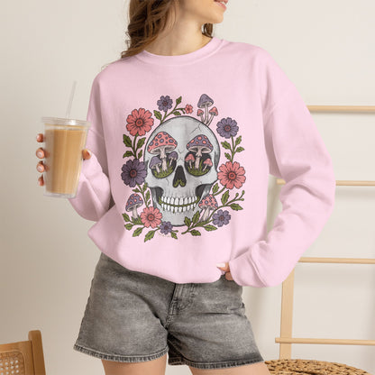 Flower Fungi Skull - Unisex Sweatshirt
