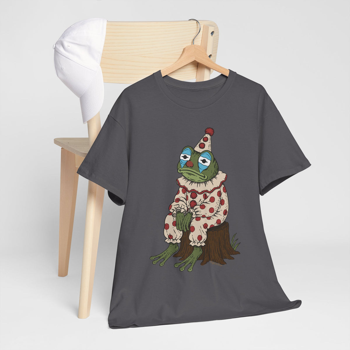 Clown Frog Unisex T-Shirt – Melancholy Circus Frog Graphic Tee