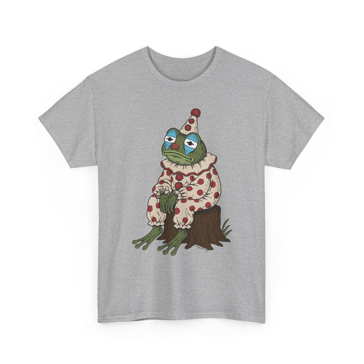 Clown Frog Unisex T-Shirt – Melancholy Circus Frog Graphic Tee