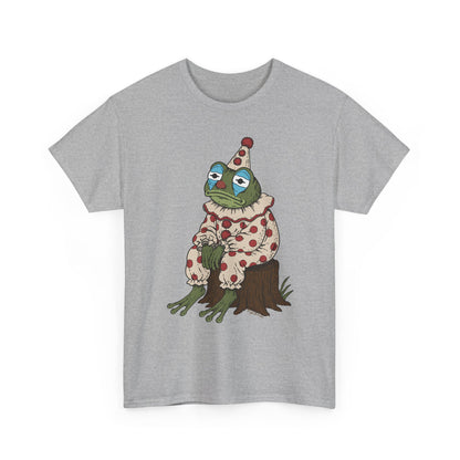 Clown Frog Unisex T-Shirt – Melancholy Circus Frog Graphic Tee