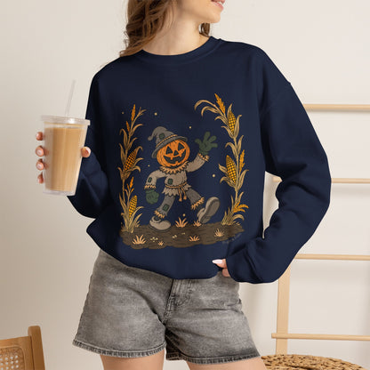 Pumpkin Head Scarecrow - Unisex Sweatshirt