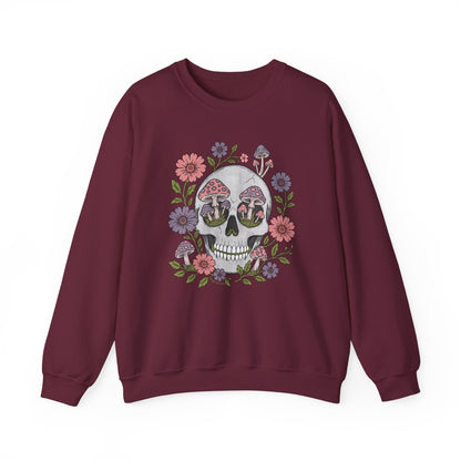 Flower Fungi Skull - Unisex Sweatshirt
