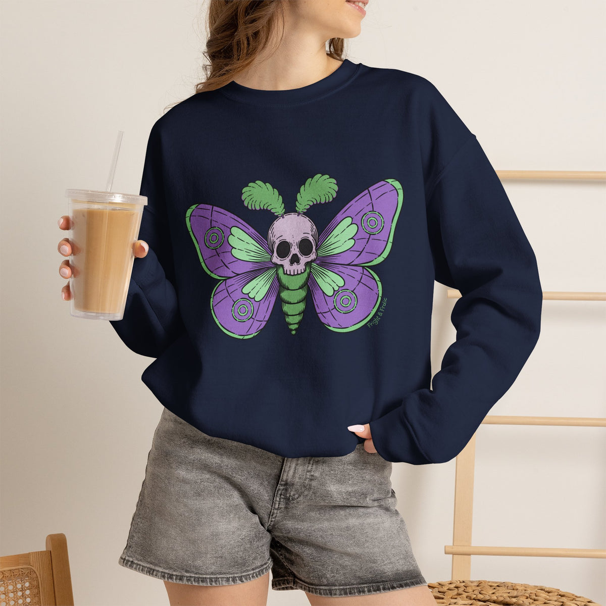 Skull Moth - Unisex Sweatshirt