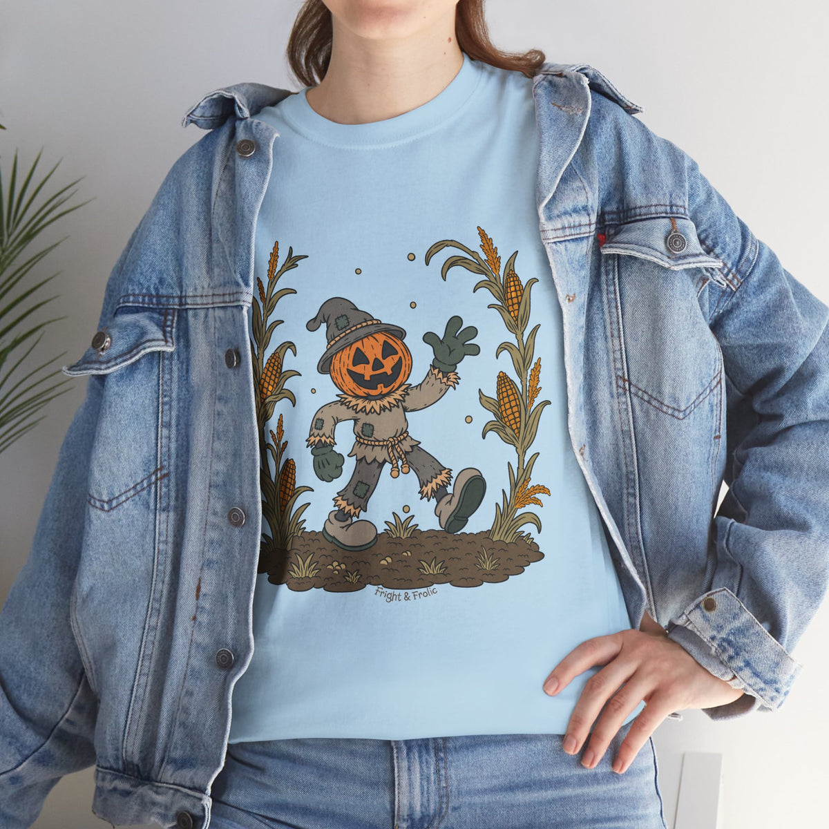 Pumpkin Head Scarecrow - Unisex Tshirt