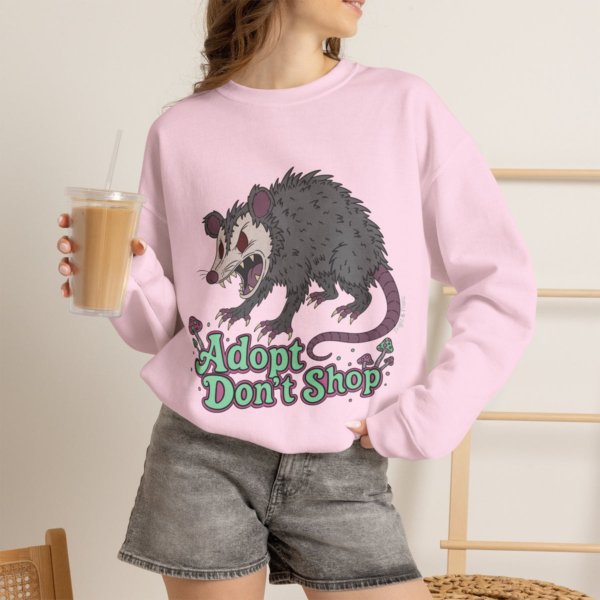 "Adopt Don't Shop" - Unisex Sweatshirt