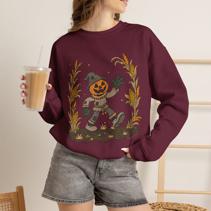 Pumpkin Head Scarecrow - Unisex Sweatshirt