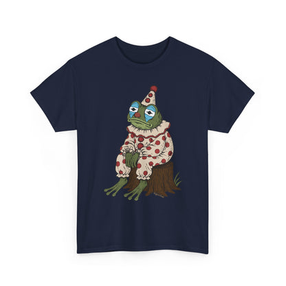 Clown Frog Unisex T-Shirt – Melancholy Circus Frog Graphic Tee
