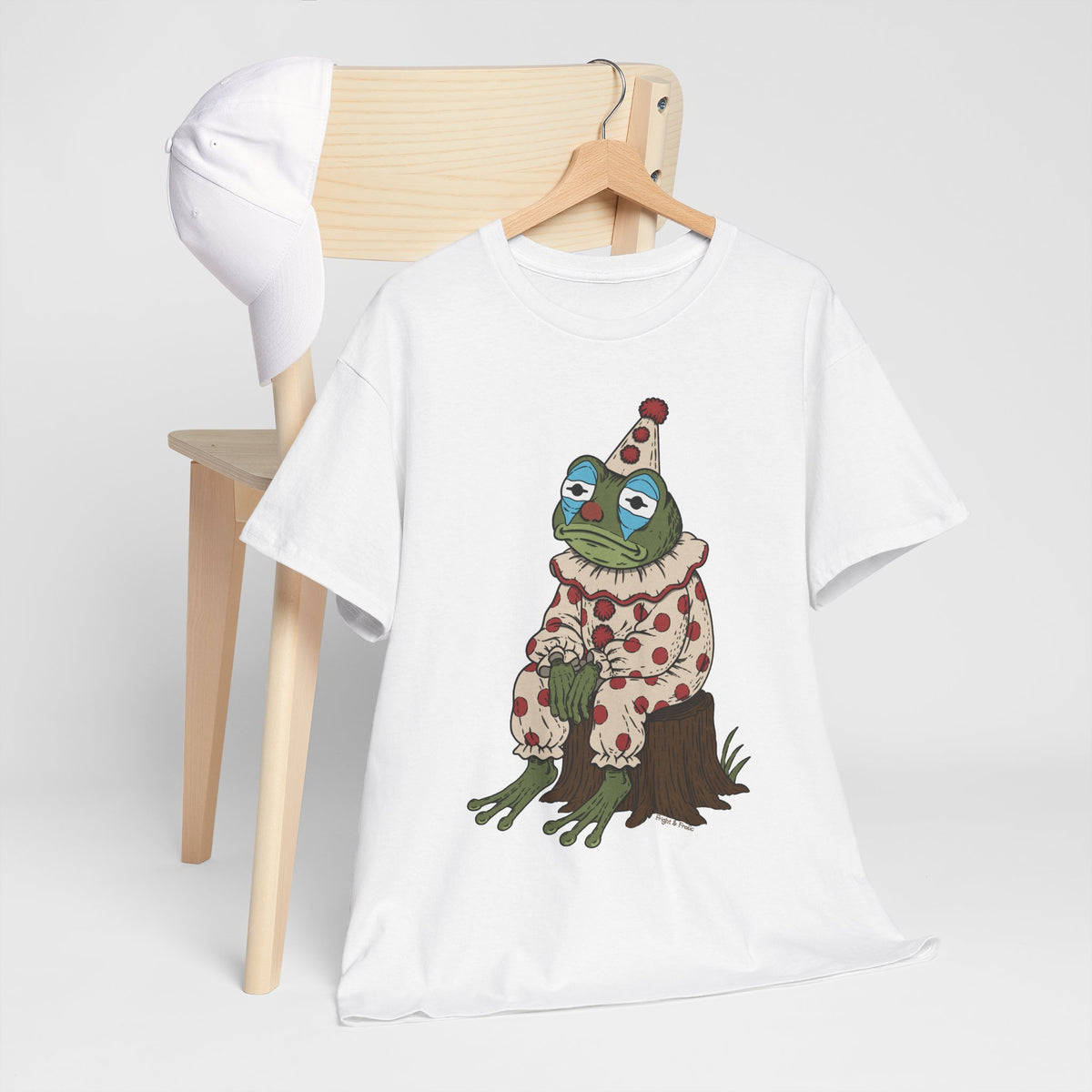 Clown Frog Unisex T-Shirt – Melancholy Circus Frog Graphic Tee