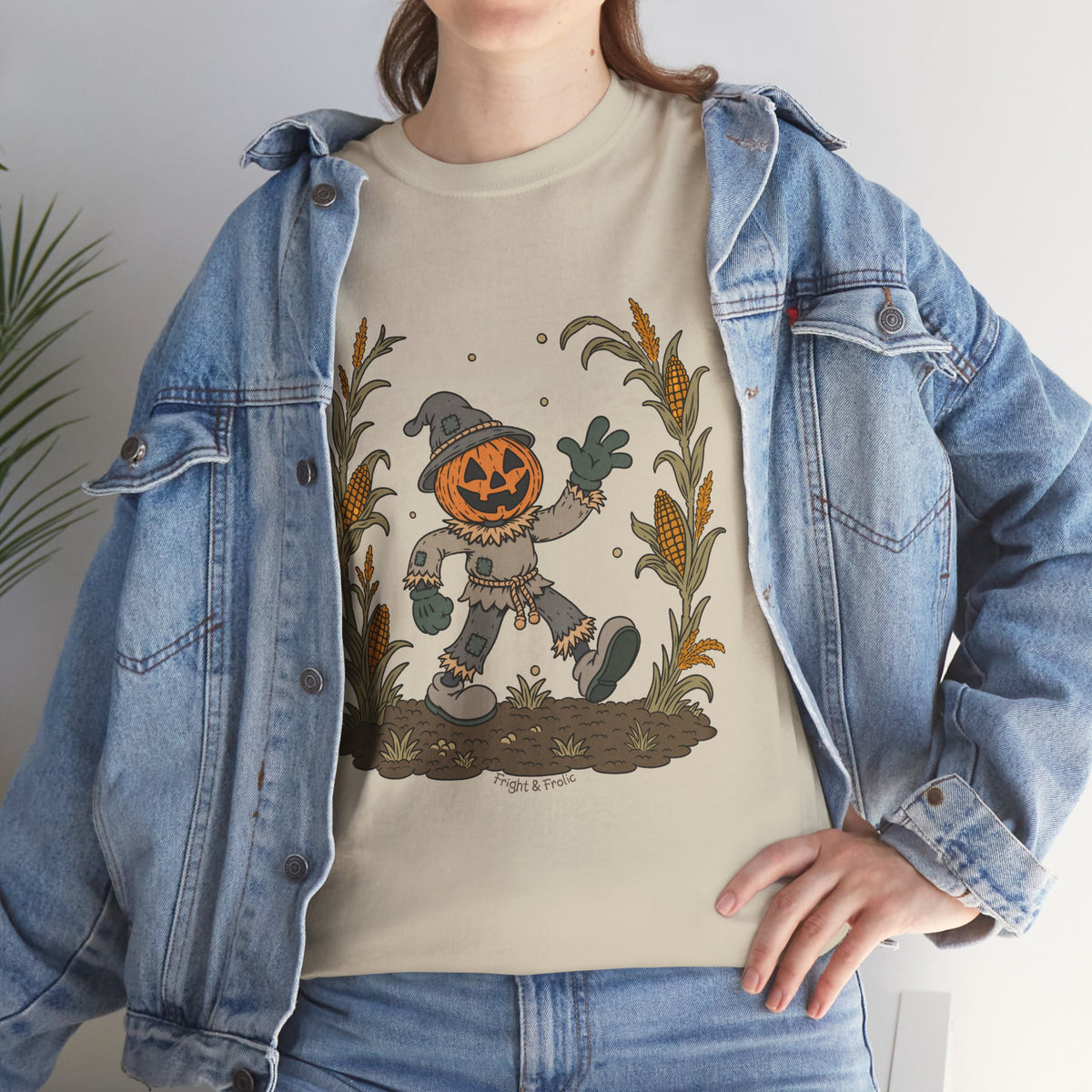 Pumpkin Head Scarecrow - Unisex Tshirt
