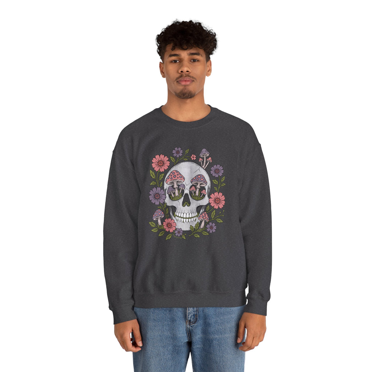 Flower Fungi Skull - Unisex Sweatshirt