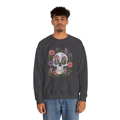 Flower Fungi Skull - Unisex Sweatshirt