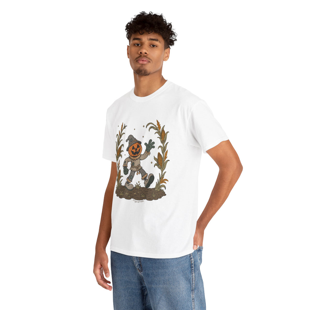 Pumpkin Head Scarecrow - Unisex Tshirt