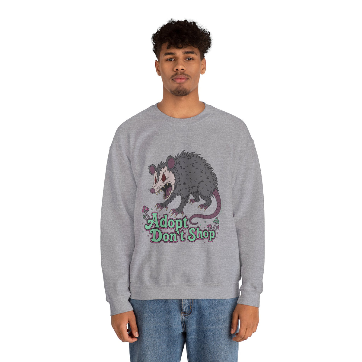 "Adopt Don't Shop" - Unisex Sweatshirt