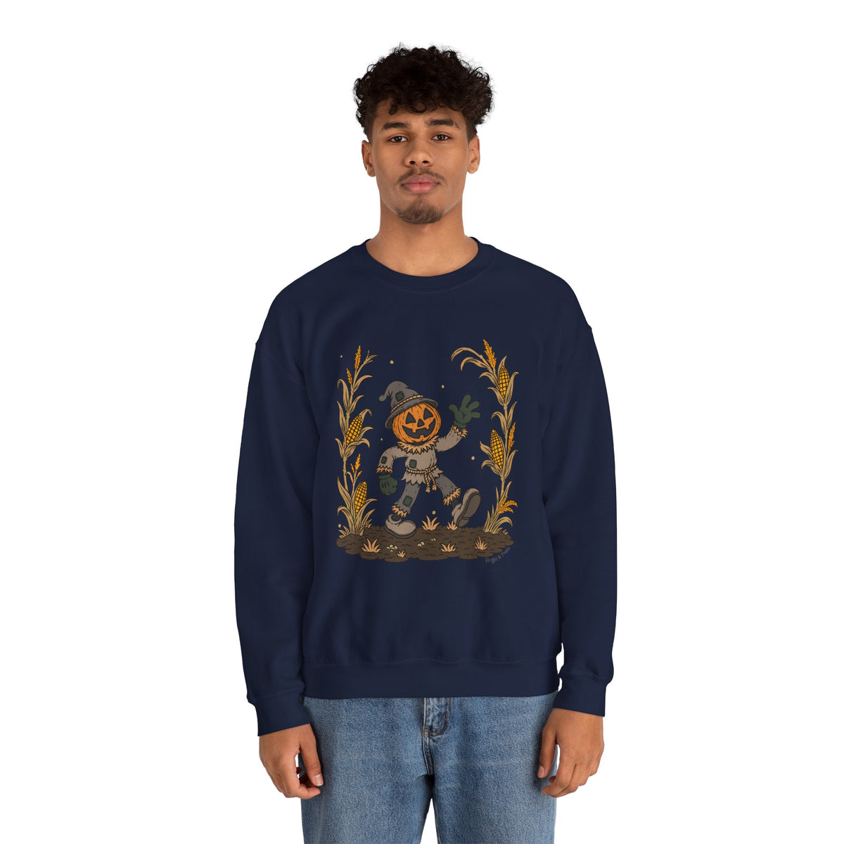 Pumpkin Head Scarecrow - Unisex Sweatshirt