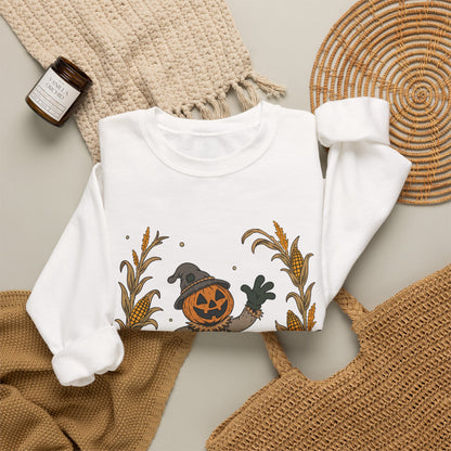 Pumpkin Head Scarecrow - Unisex Sweatshirt