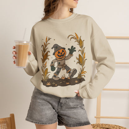 Pumpkin Head Scarecrow - Unisex Sweatshirt